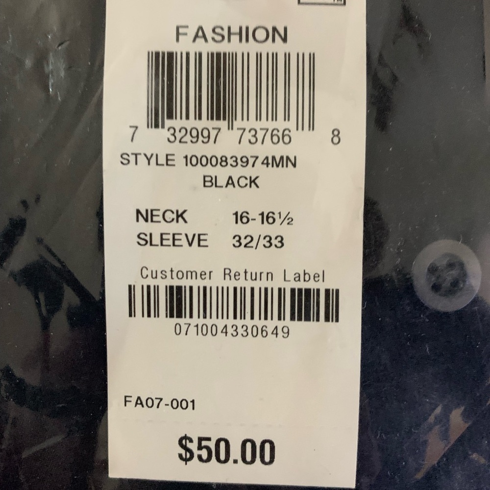 NWT Alfani Slim Fit Dress Shirt L